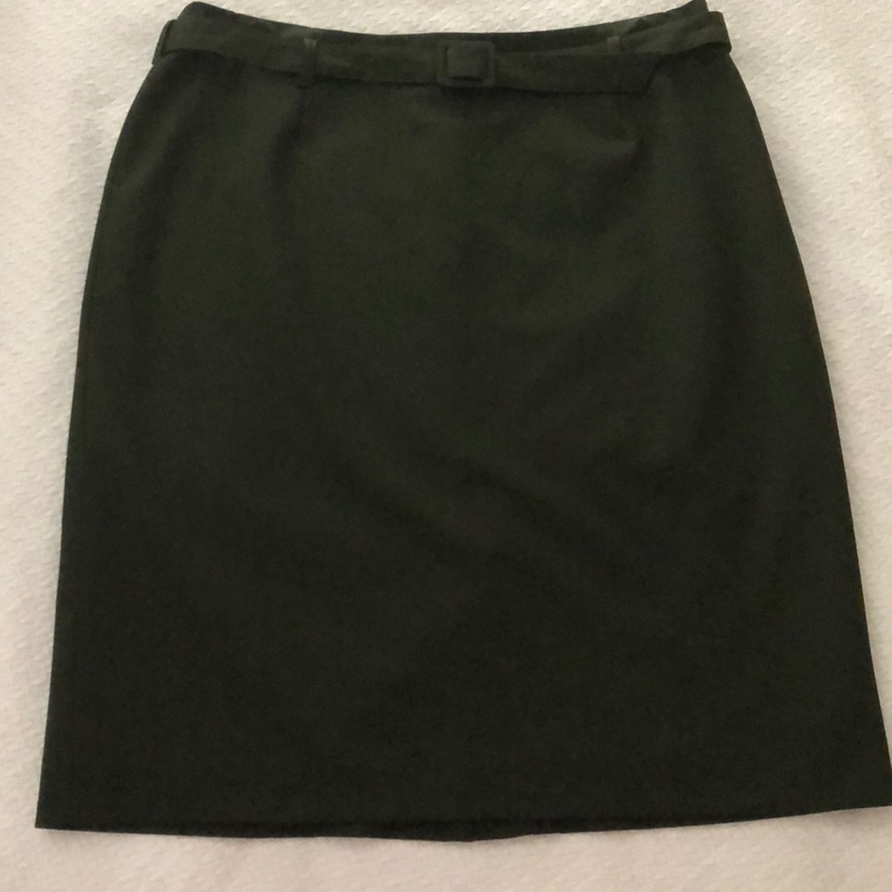 INC dark green skirt
